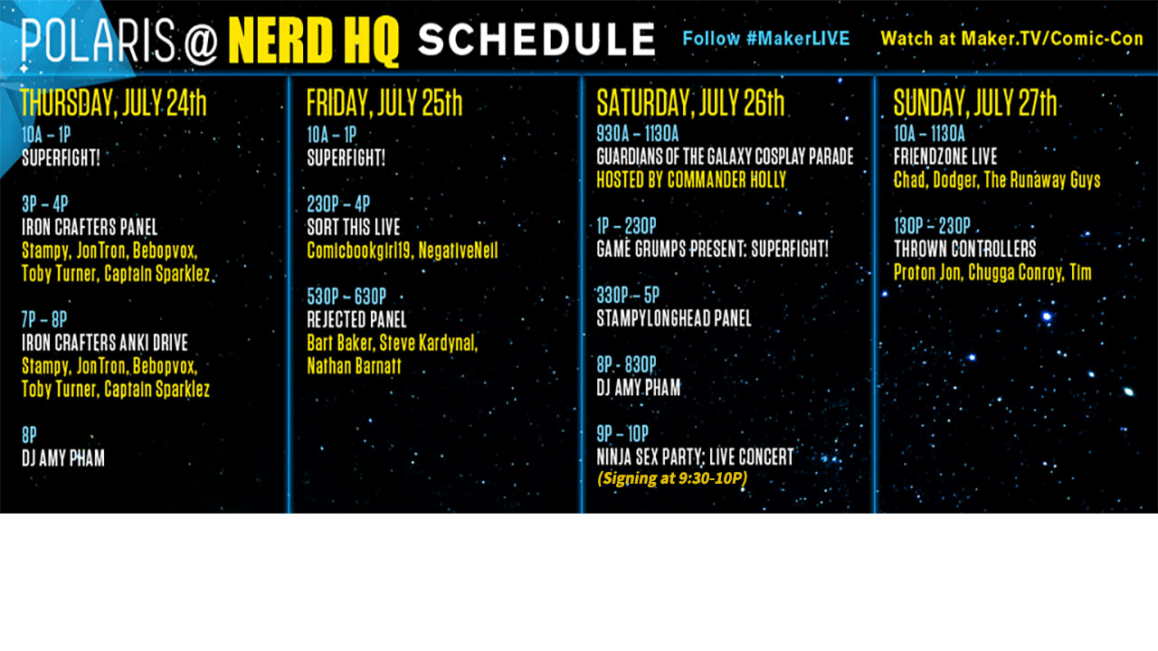 event schedule maker